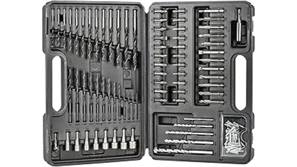 109 piece drill bits