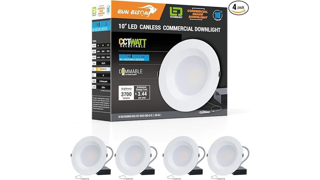 10 inch led downlight pack