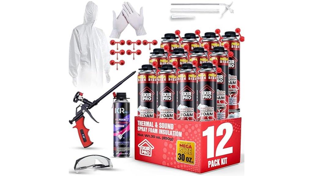 12 pack spray foam