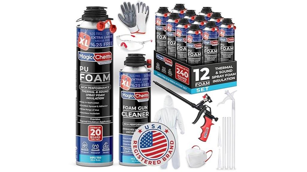 12 pack spray foam
