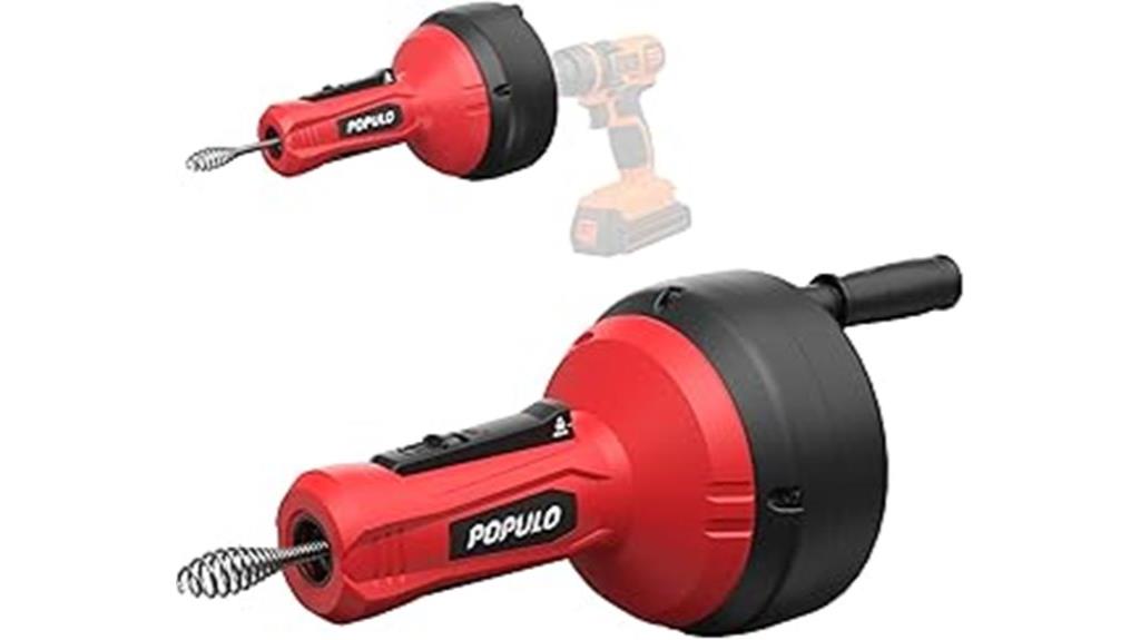 16 5 ft manual drain cleaner