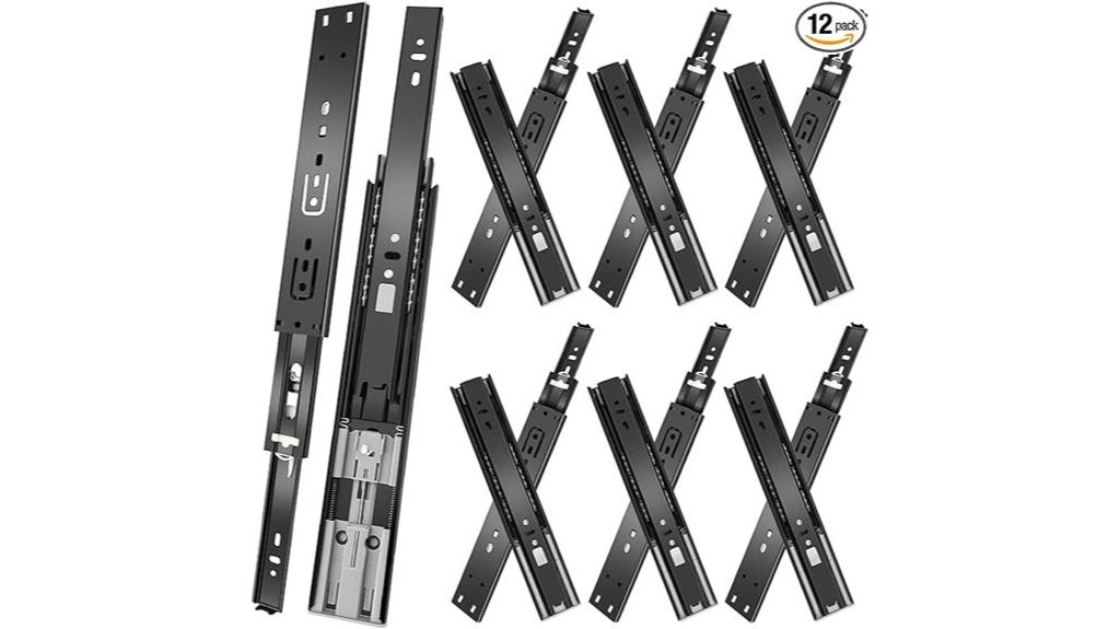 18 inch soft close slides