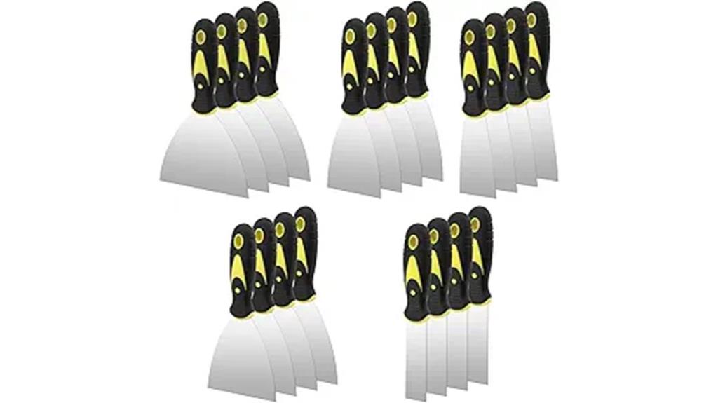 20 piece stainless putty knives