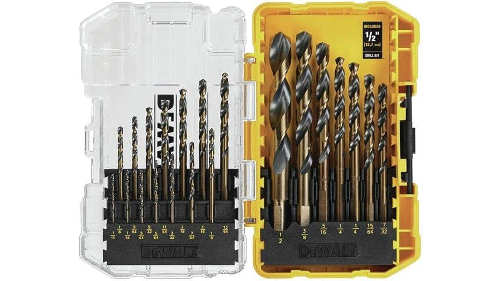 21 piece black oxide drill set