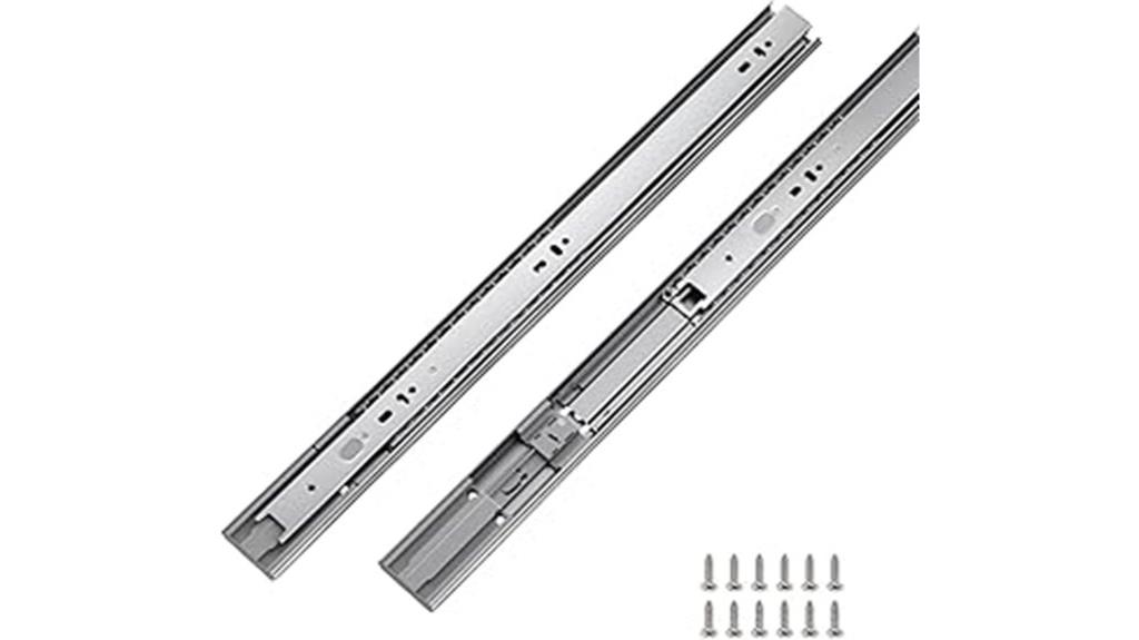 22 inch soft close slides