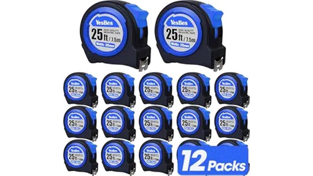 25 foot measuring tape pack