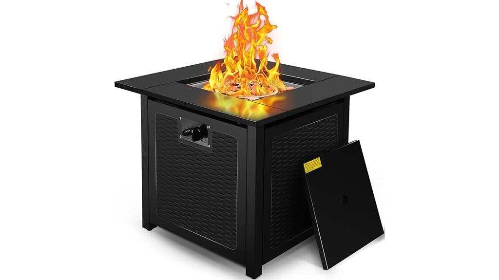 28 inch fire pit table