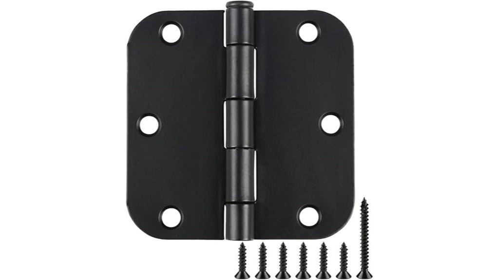 30 pack matte black hinges