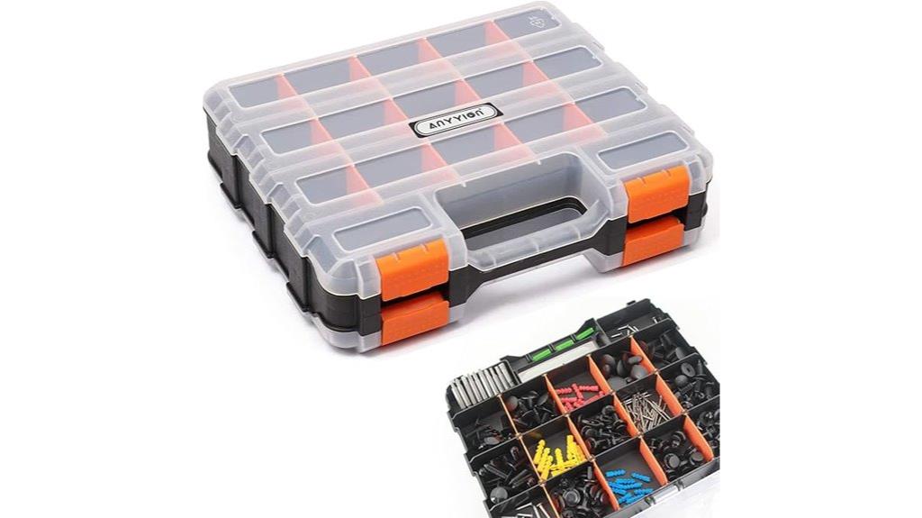 34 compartment small parts organizer