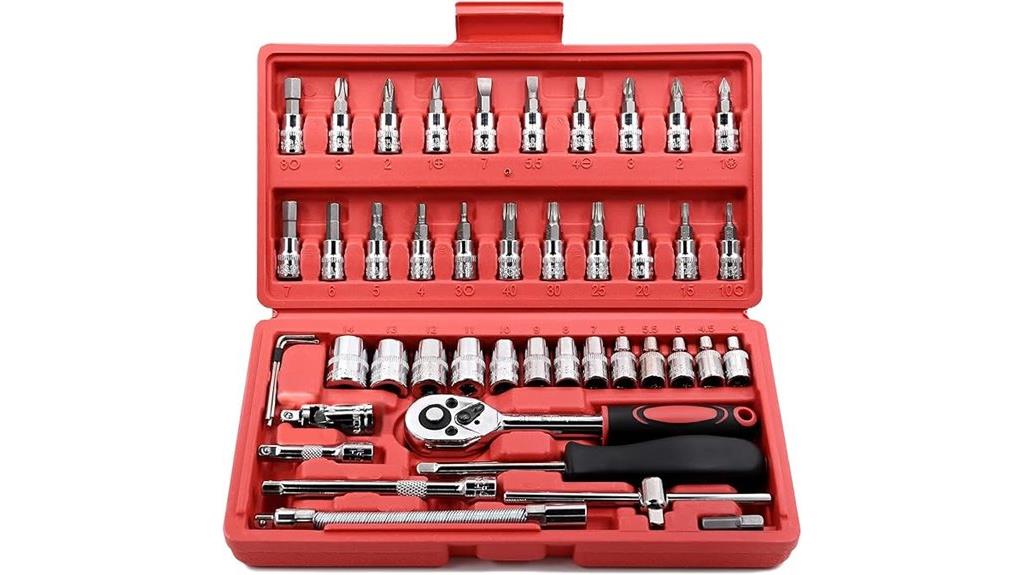 46 piece ratchet set