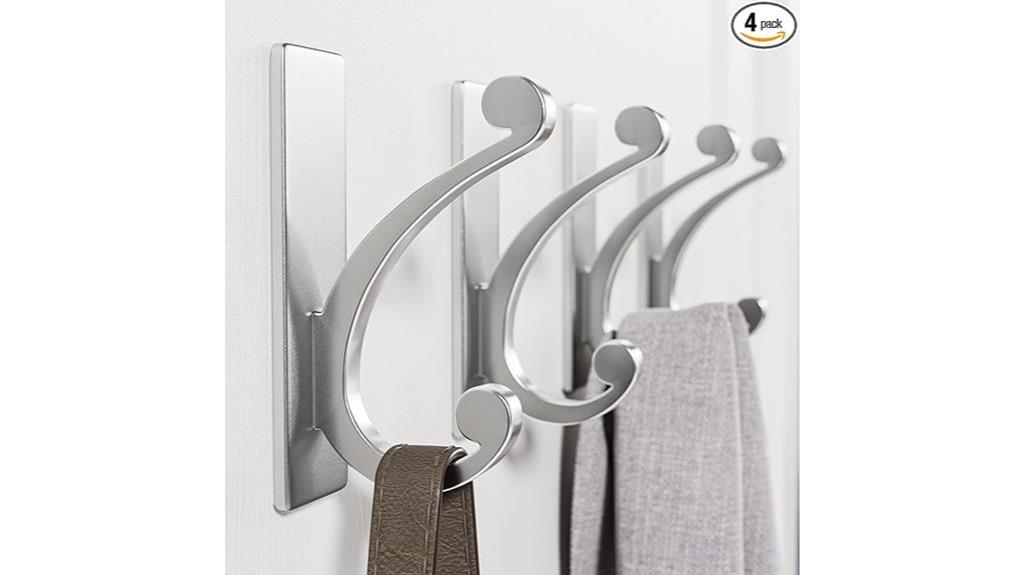 4 pack wall hook set