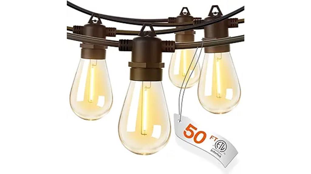 50 foot edison bulb lights