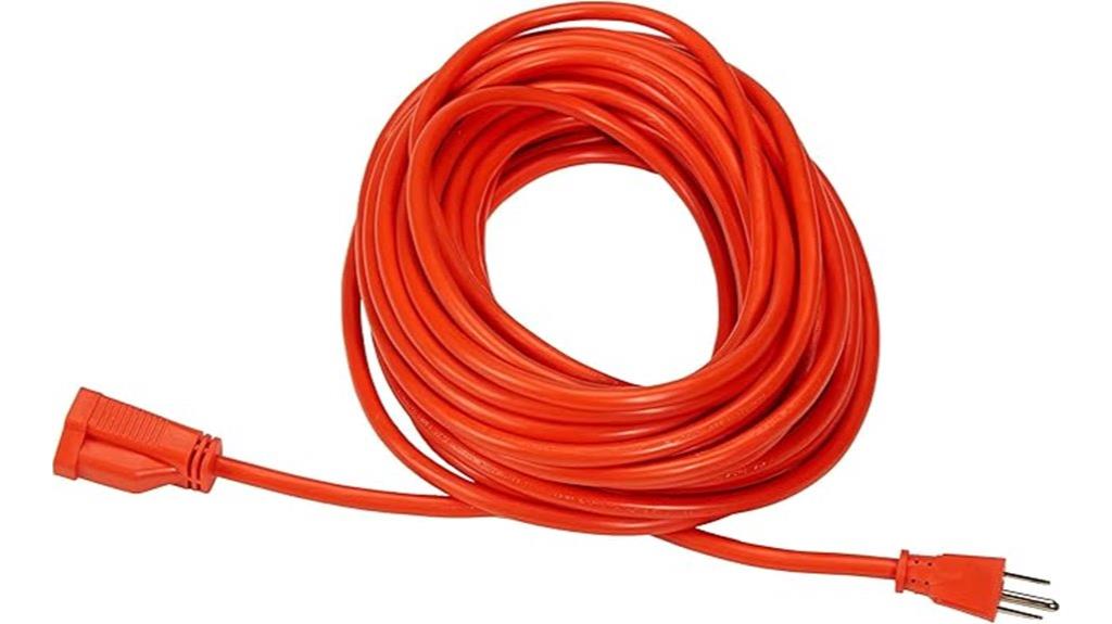 50 foot vinyl extension cord