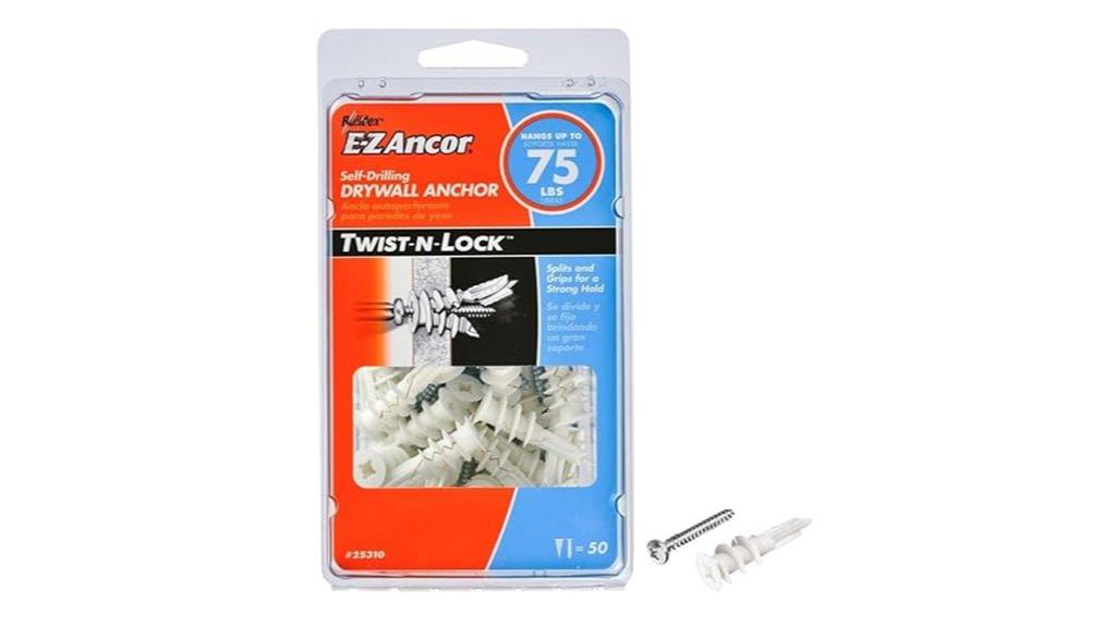 50 pack drywall anchors