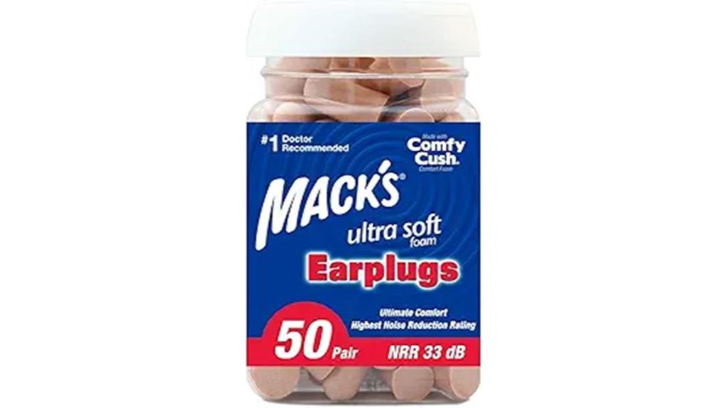 50 pairs of foam earplugs