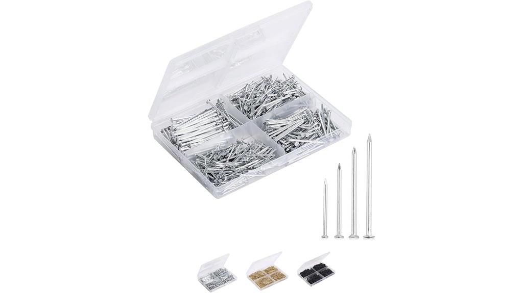 600 piece metallic nail kit