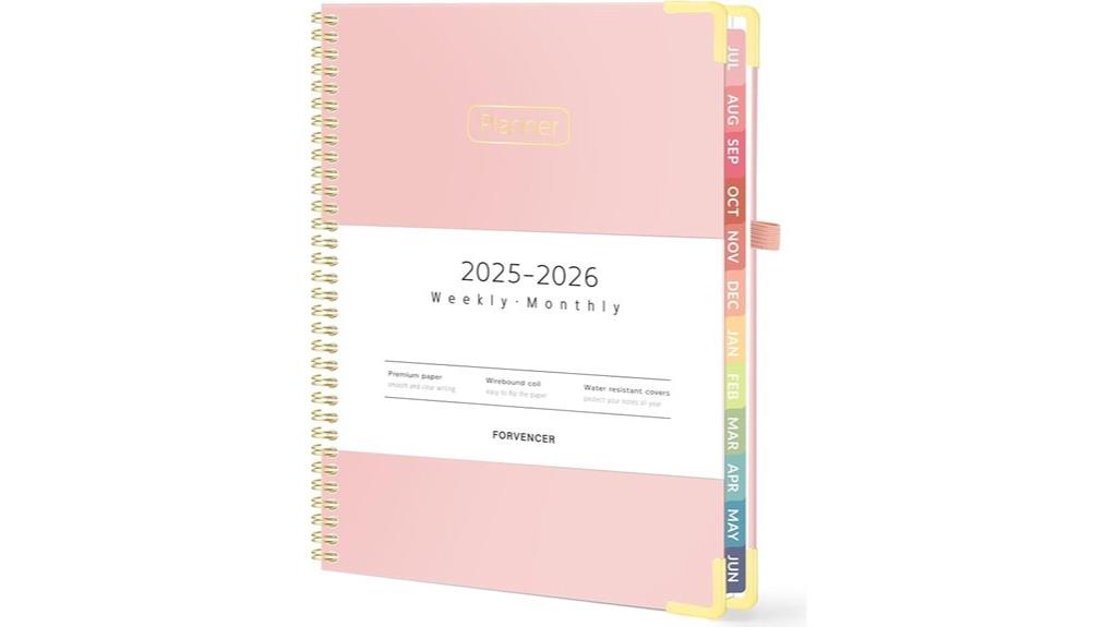 academic year weekly planner