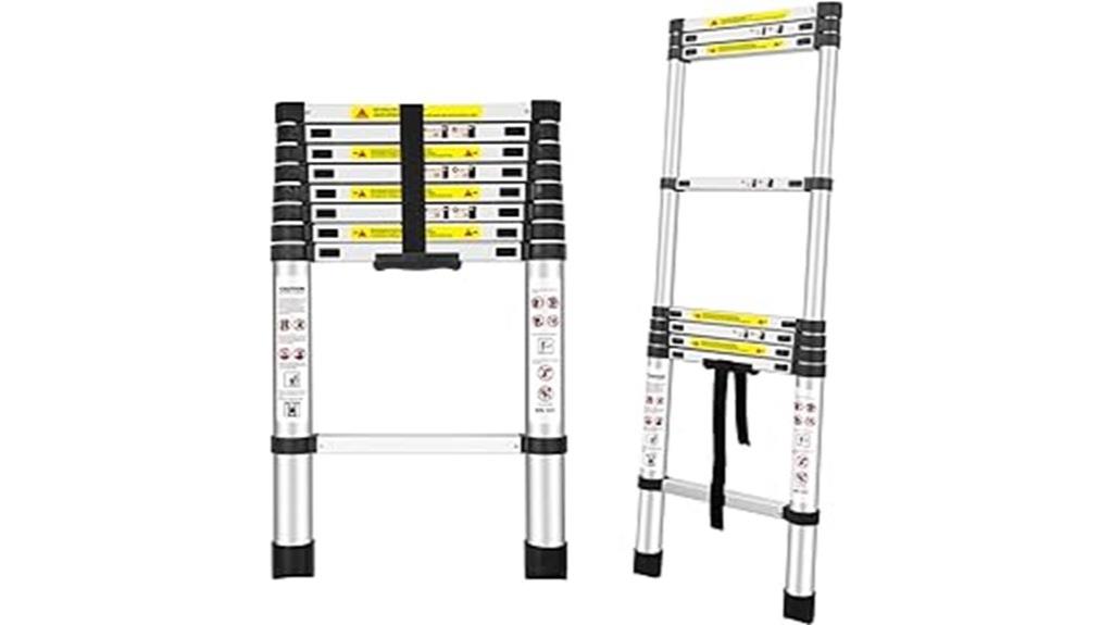 adjustable aluminum ladder capacity