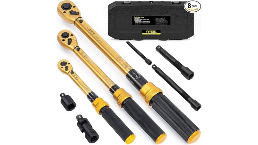 adjustable drive torque wrench set