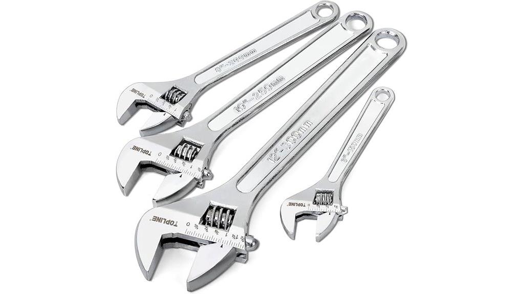 adjustable four piece wrench set