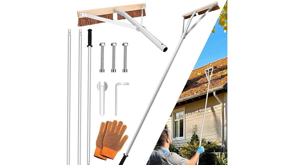 adjustable leaf roof rake