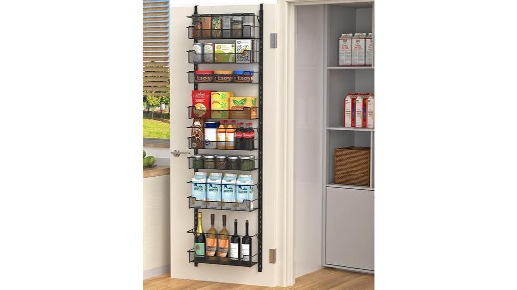 adjustable over the door pantry