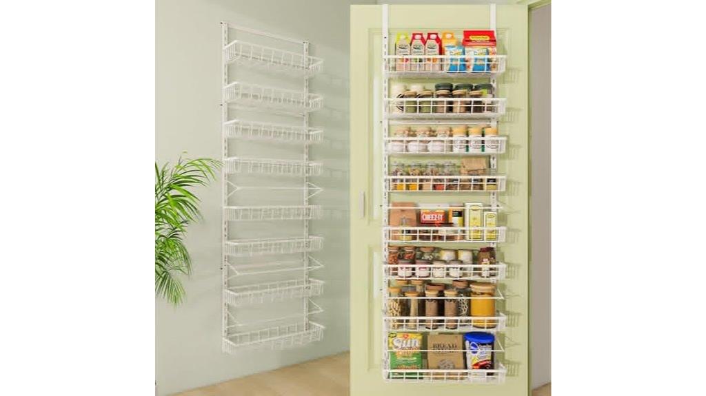 adjustable over the door pantry