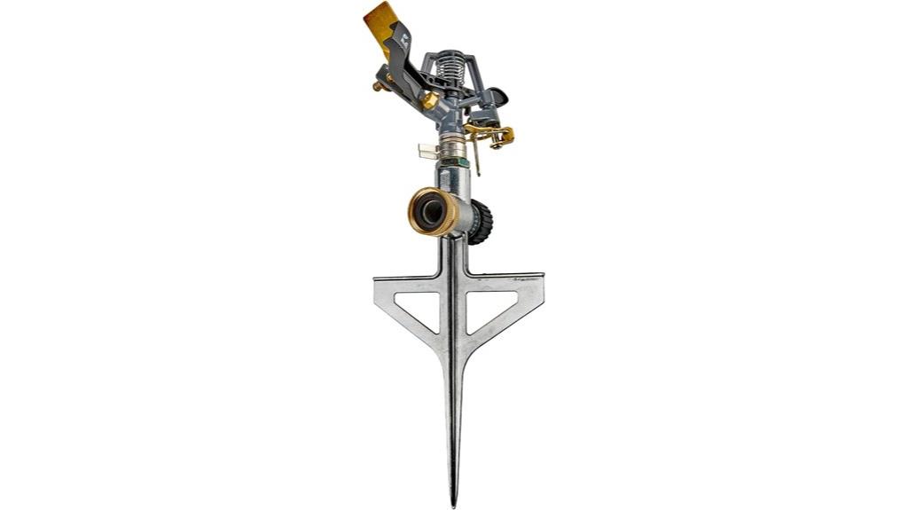 adjustable pulsating lawn sprinkler