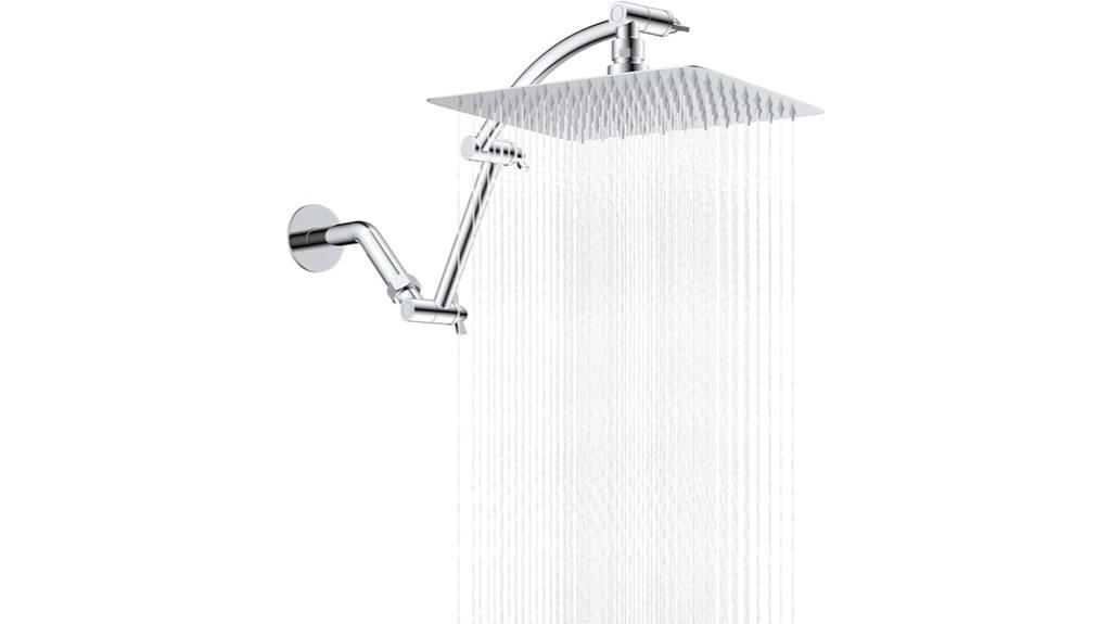 all metal rain shower