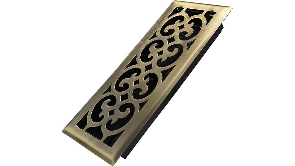 antique brass floor vent