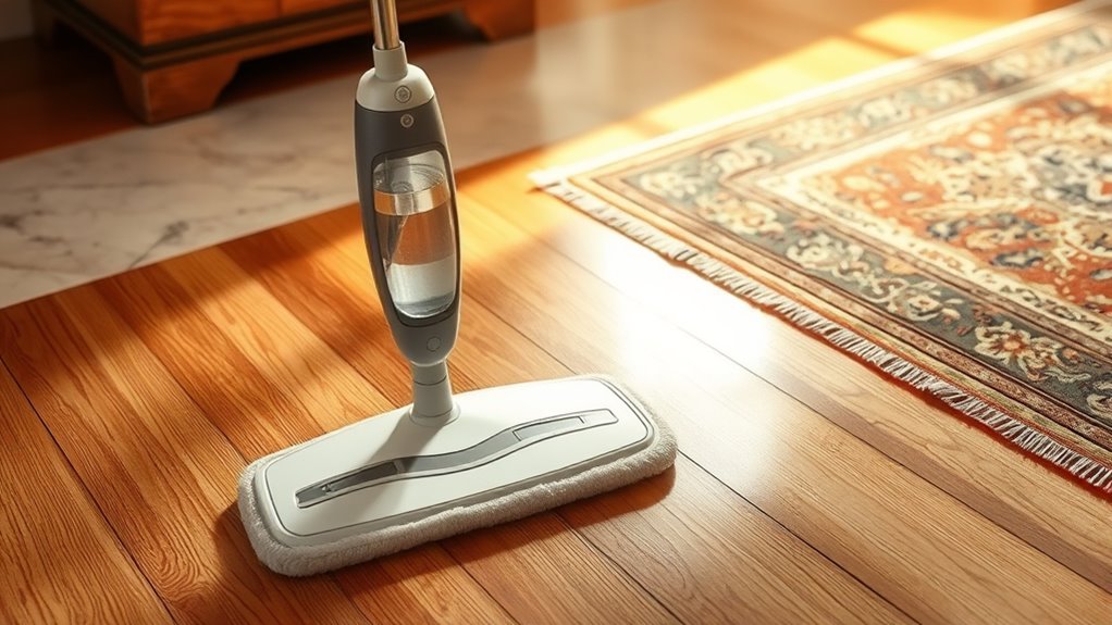 avoid steam on delicate surfaces