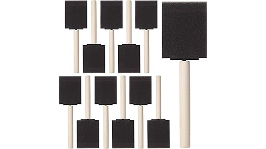 bates 2 inch foam brushes