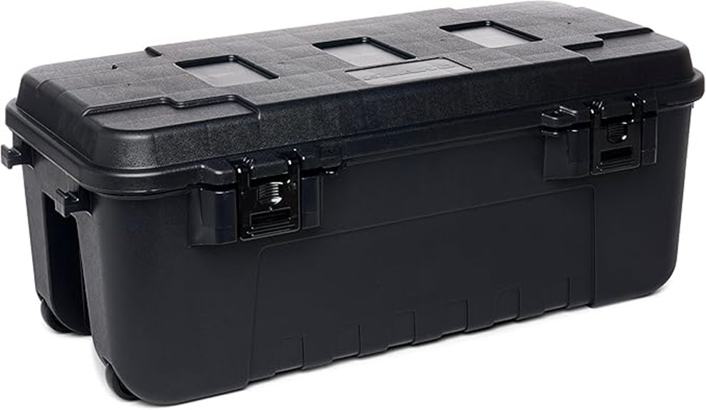 black 108 quart sportsman trunk