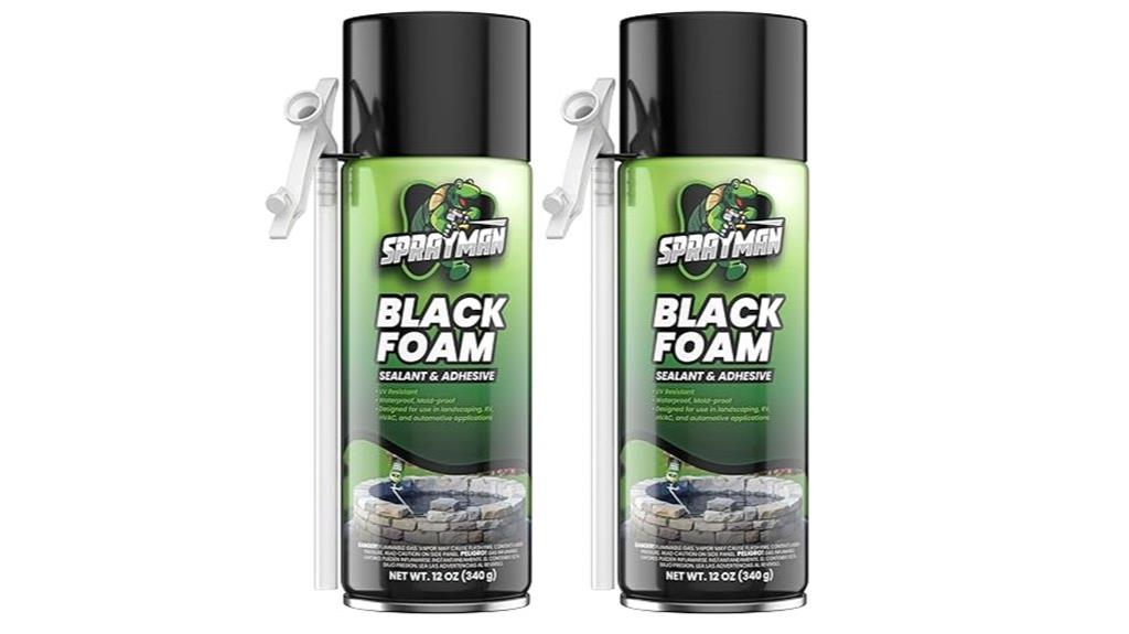 black foam sealant pack