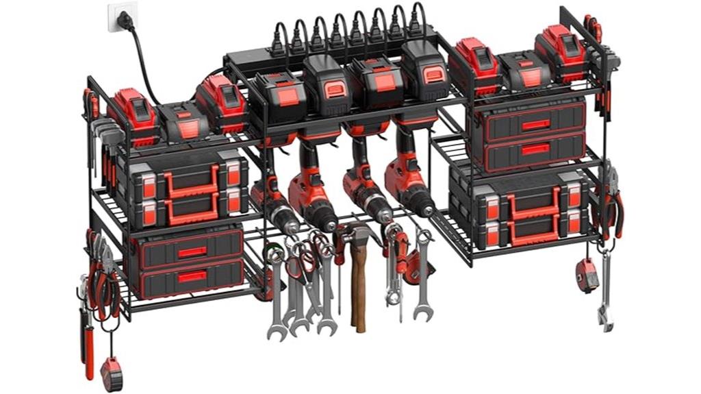black power tool storage