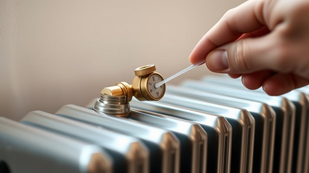 bleed radiator and check pressure