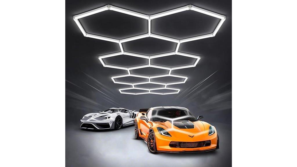 bright honeycomb ceiling lights