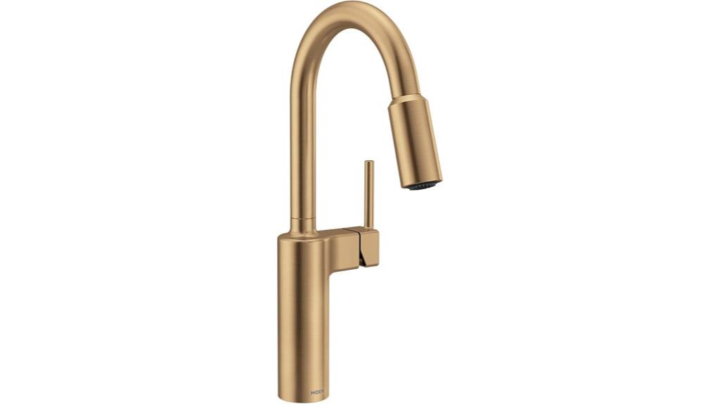 bronzed gold kitchen faucet