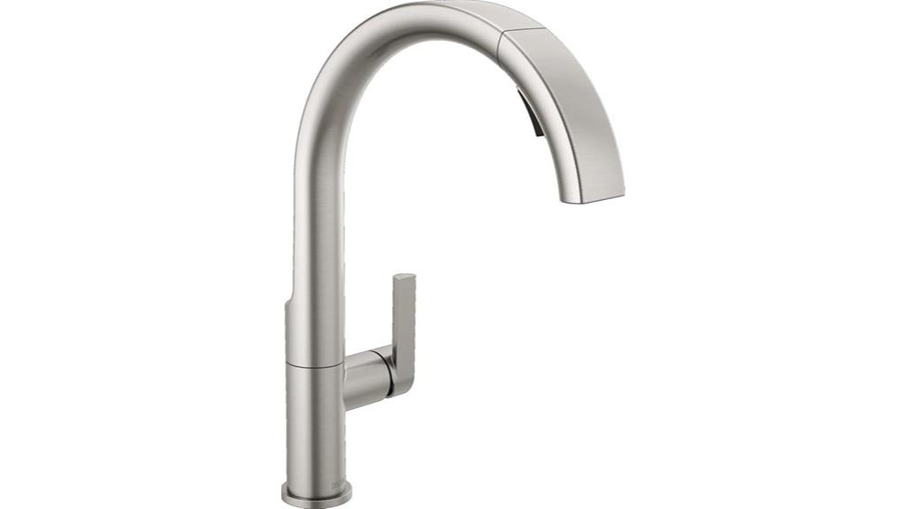brushed gold touchless faucet
