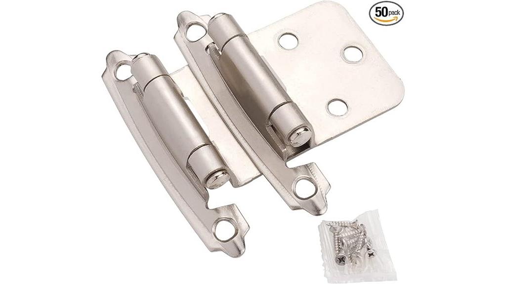 brushed nickel cabinet hinges