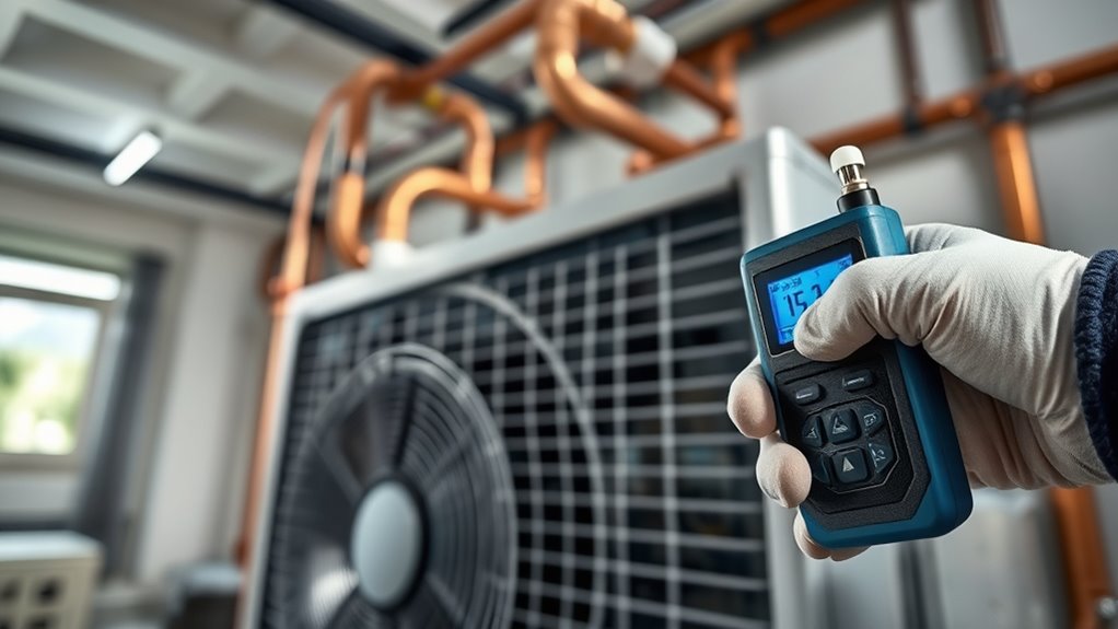 check refrigerant for leaks