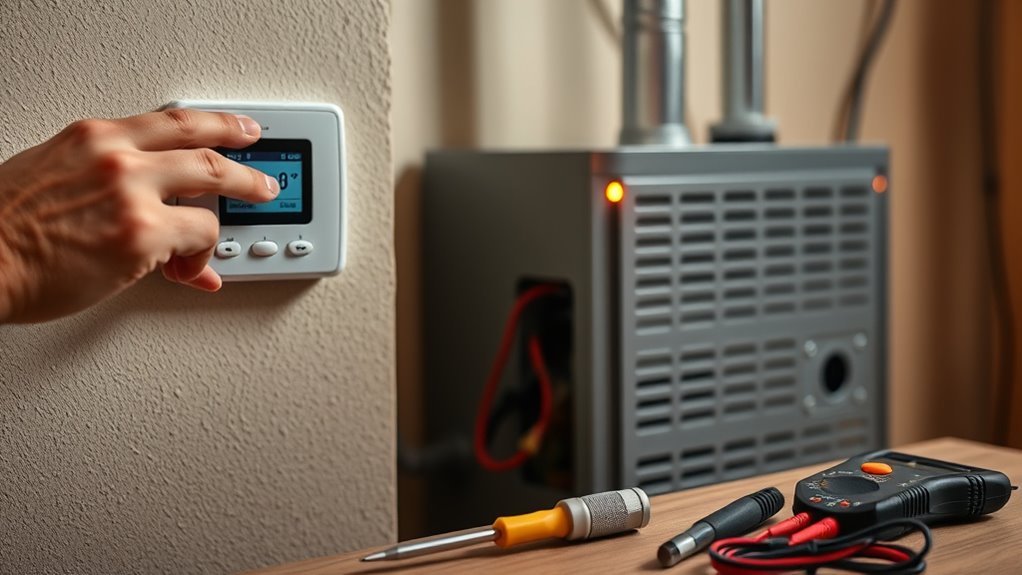 check thermostat and airflow