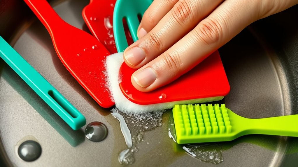 cleaning silicone utensils effectively