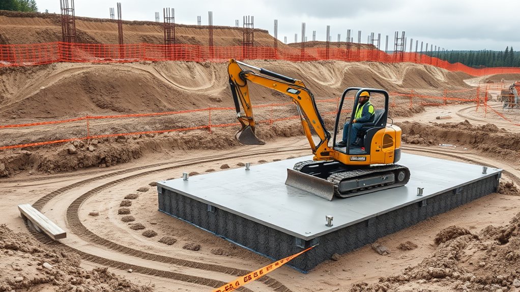 clear level excavate site