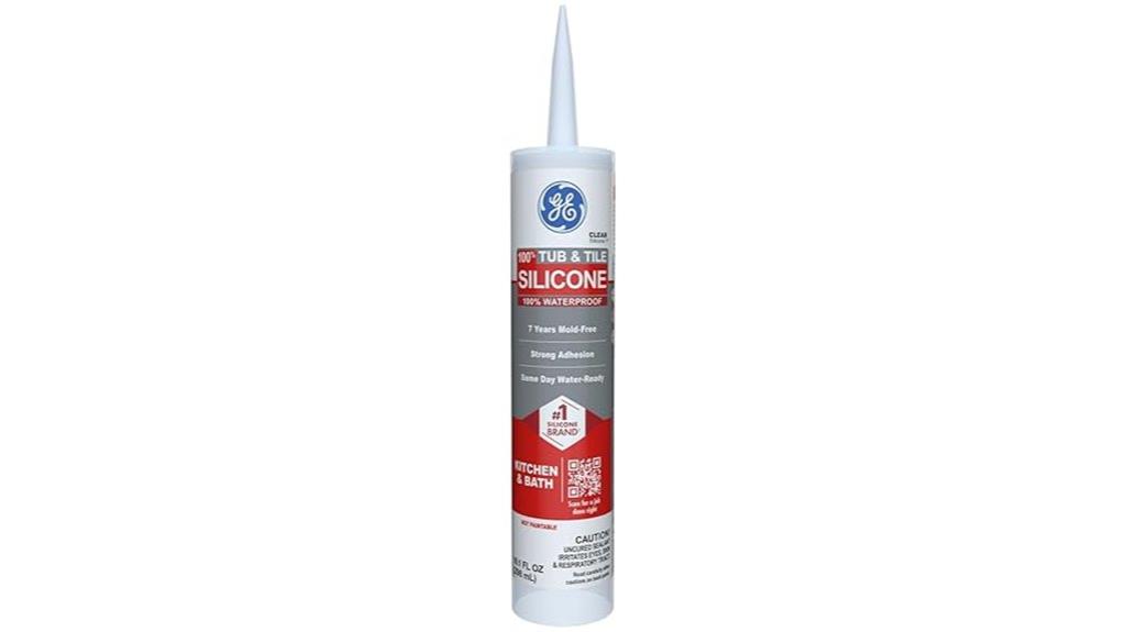clear silicone tub caulk