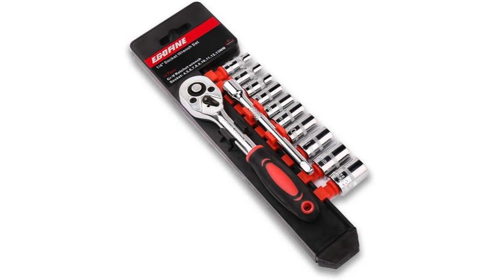 compact 12 piece ratchet set