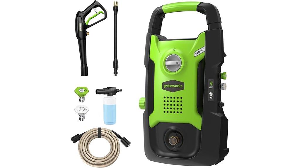 compact greenworks electric pressure washer