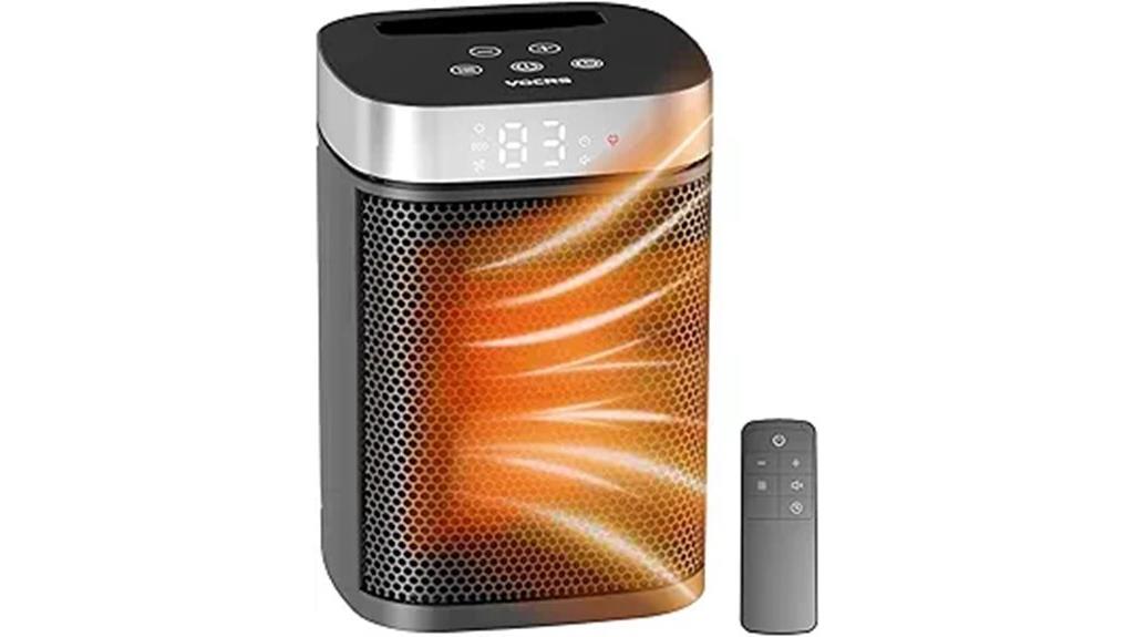 compact heater with remote