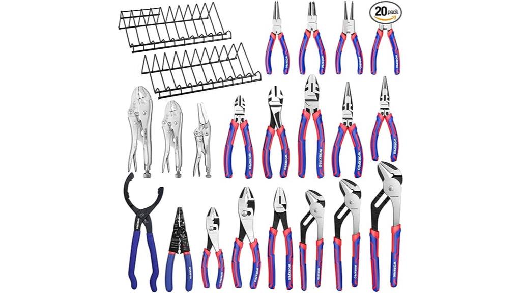 complete 20 piece pliers set