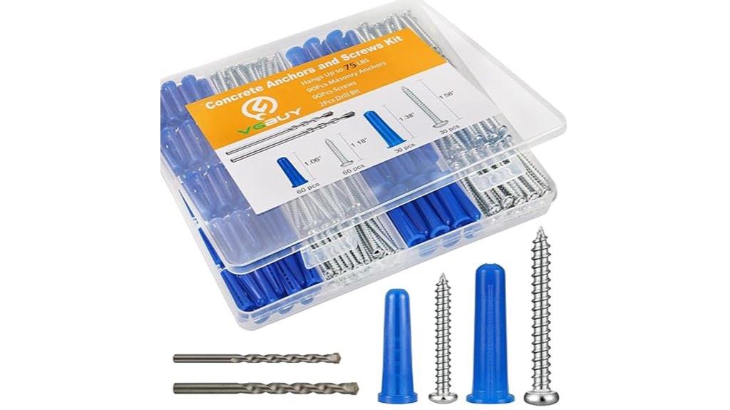 concrete anchor screw set